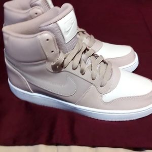 WMNS Nike Ebernon Mid-Top Pink Womens AQ1778-200 sneakers